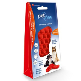 Home Pet+Me Hond Lange haren Borstel Rood  Pet+Me Hond Lange haren Borstel Rood