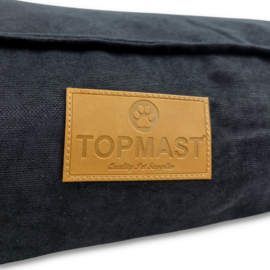 TOPMAST HONDENKUSSEN - VELOURS SOFT SERIE - ZWART