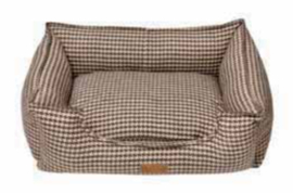 Topmast Hondenmand Lyon - Bruin motief - XL - 110 x 80 x 28 cm