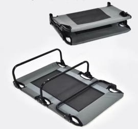 Topmast Hondenstretcher Outdoor - Maat L - Antraciet - Luchtdoorlatend - 125 x 83 cm