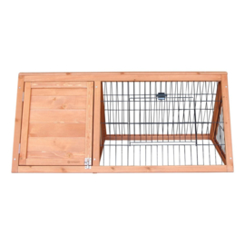 Topmast Fluffy Fields Konijnenren - 100 x 49 x 41 cm - Voor Buiten - Hout