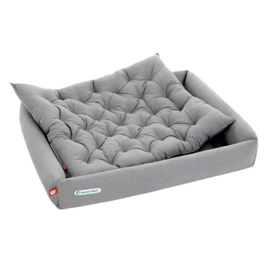 Doctor Bark orthopedische hondenmand set met inlegkussen licht grijs