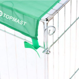 Topmast Konijnenren - Puppyren - Verzinkt Staal - Maat XL plat dak