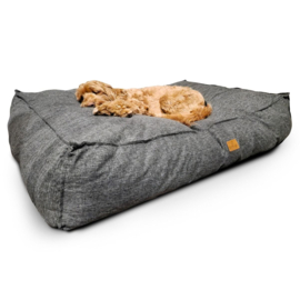 Topmast Hondenkussen Riva - Extra Dik Matras 27 cm - Grijs - Orthopedische silicone vulling