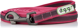 Dogogo antislip riem met handvat 14mm breedte, pink