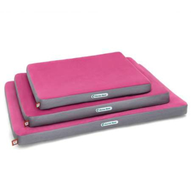 Doctor Bark hondenmatras Hot Pink - Lichtgrijs