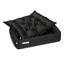 Doctor Bark orthopedische hondenmand set met inlegkussen zwart