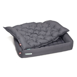Doctor Bark orthopedische hondenmand set met inlegkussen grijs