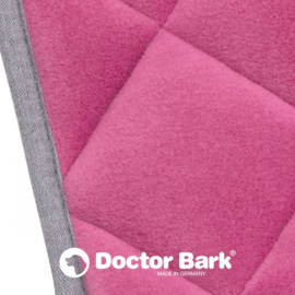 Doctor Bark Fleece-Quilt Hondendeken Pink - grijs