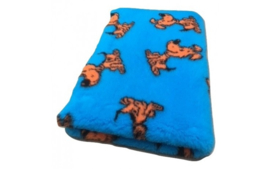 Vet Bed Lucky Dog Turquoise - latex anti-slip