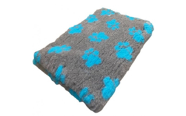 Vet Bed Xtra Soft - 2 kleur Big Paw- Grijs Turquoise latex anti-slip