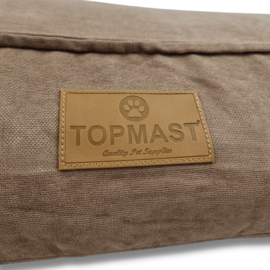 TOPMAST HONDENKUSSEN - VELOURS SOFT SERIE - KAKI