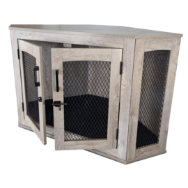 Topmast Luxeus Bench Mira - Hoekmodel - 109 x 60 x 67 cm - Grey Weathered
