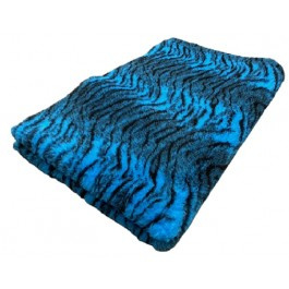 Vet Bed Tijgerprint Blauw Latex Anti Slip