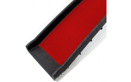 Topmast Honden Loopplank kunststof 157 * 40 * 17cm - Rood tot 90 Kilo