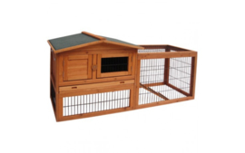 Topmast Konijnenhok Sunshine - 155 x 53 x 70 cm - Voor Buiten - Hout