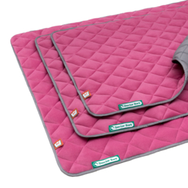 Doctor Bark Fleece-Quilt Hondendeken Pink - grijs