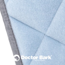 Doctor Bark Fleece-Quilt Hondendeken lichtblauw grijs