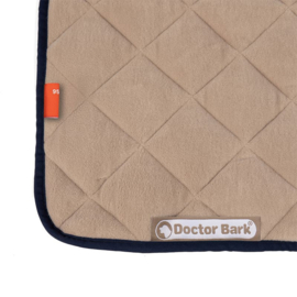 Doctor Bark Fleece-Quilt Hondendeken Marine en Beige