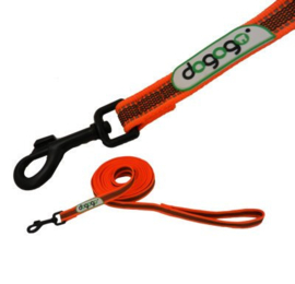 Dogogo antislip riem met handvat 20mm breedte, oranje