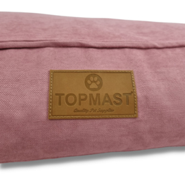 TOPMAST HONDENKUSSEN - VELOURS SOFT SERIE - OUDROZE