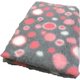 Vet Bed Circles Licht Roze Grijs Wit - latex anti-slip