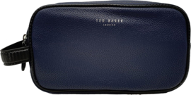 Ted Baker Criss Double Zip Wash Toiletry Bag in Blue