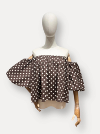 Off shoulder Polka dot (one-sized)
