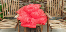 Dubbele deurstrik in ivoor, fuchsia, roze, rood, oranje, zilver/grijs, goud of paars