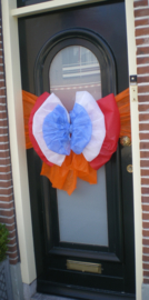 Strik in rood wit blauw PAPIERACHTIG  materiaal