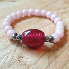 Kralen Armband roze