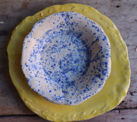  Wit en naturel servies 