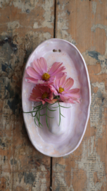 klein roze wandvaasje
