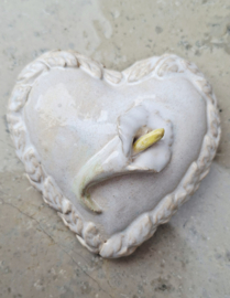 Hart met bloem