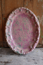 Roze lila en paars servies