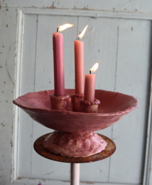 Kandelaar oud roze
