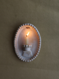 Mini wandkaarsjes wit