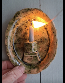 Groen mini wandkaarsje