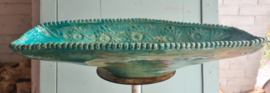 Bijzondere turquoise schaal