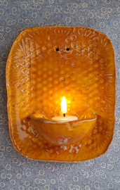 Oranje waxinehouder