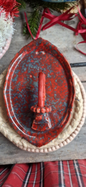 Rood wandkaarsje voor kleine kaarsjes