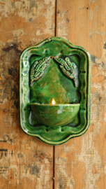 Groen waxinelichthoudertje