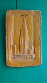Gele Martinitoren tegel "Groningen "
