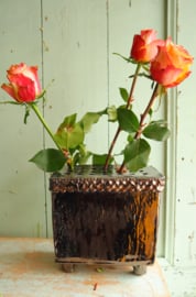 Flowerbrick goudglazuur