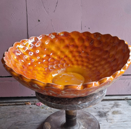 Grote oranje schaal