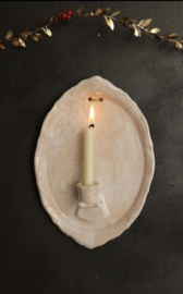 kleine wandkaars wit