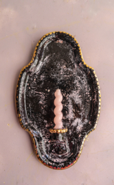 Wandkaars zwart /roze /goud