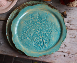 prachtig turquoise bord