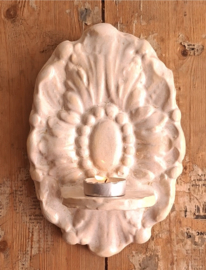 Roomkleurige waxinehouder