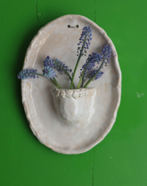 Wit wandvaasje